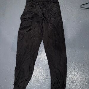 Black track joggers.  Urban outfitters
